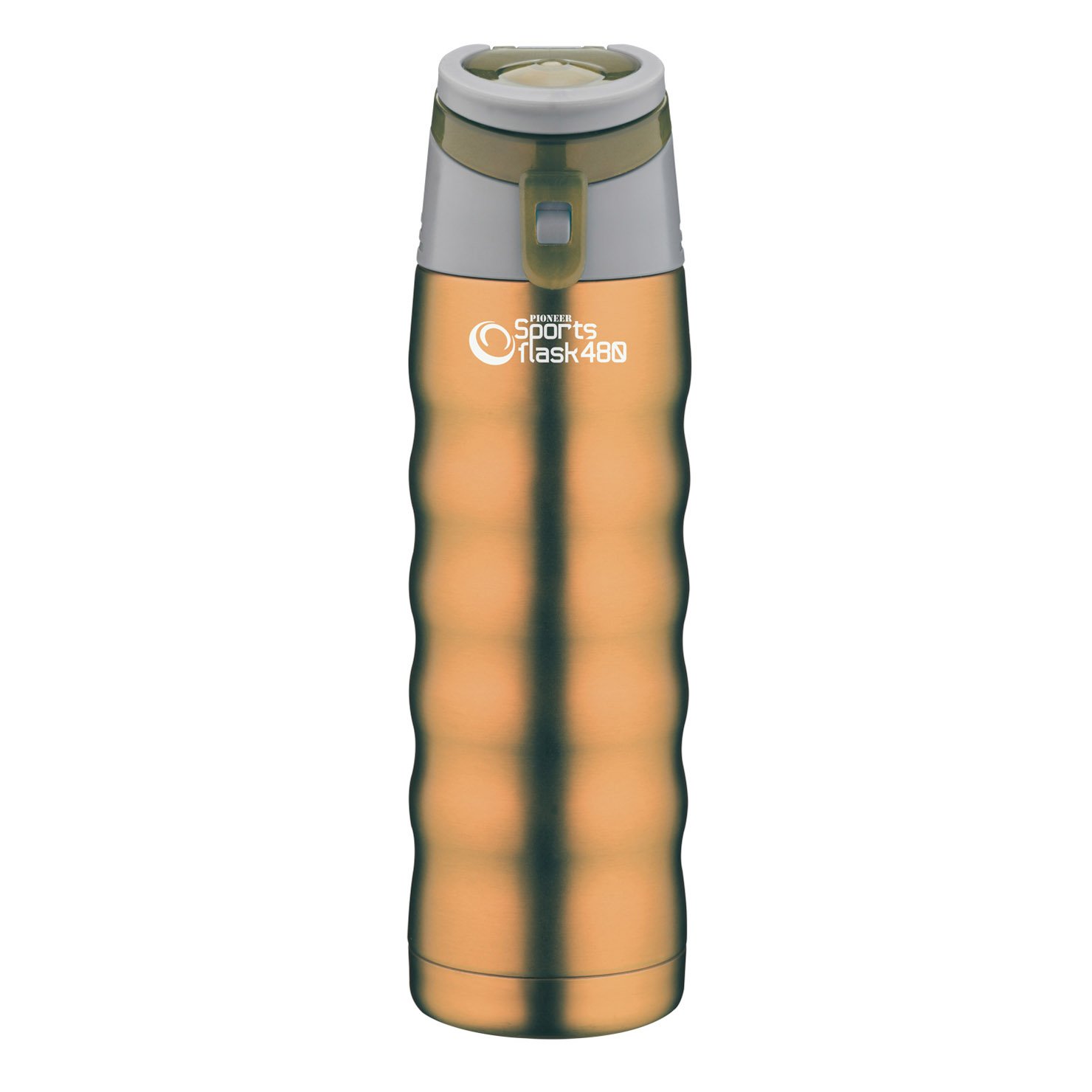 Pioneer Stainless Steel Sports Flask, Double Wall Vacuum Insulated Drinks Bottle, 480ml, Bronze โ image 1