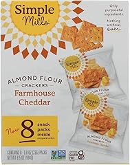 Simple Mills Farmhouse Cheddar Crackers Snack Pack 8ct, 0.8 OZ