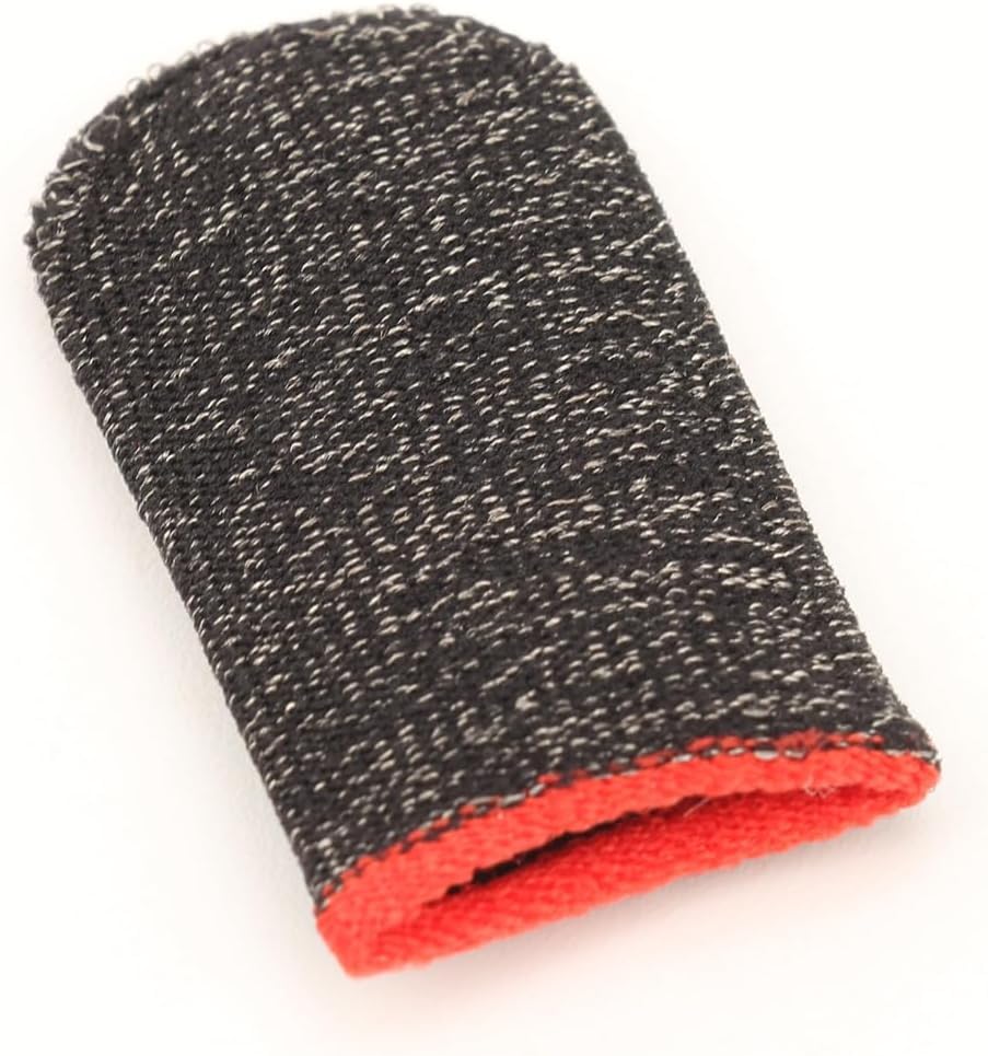 SHEAWA 1 Pair Mobile Game Finger Gloves Sweat Proof Touch Screen Finger Cover Sleeve Non-Slip for Android & IOS