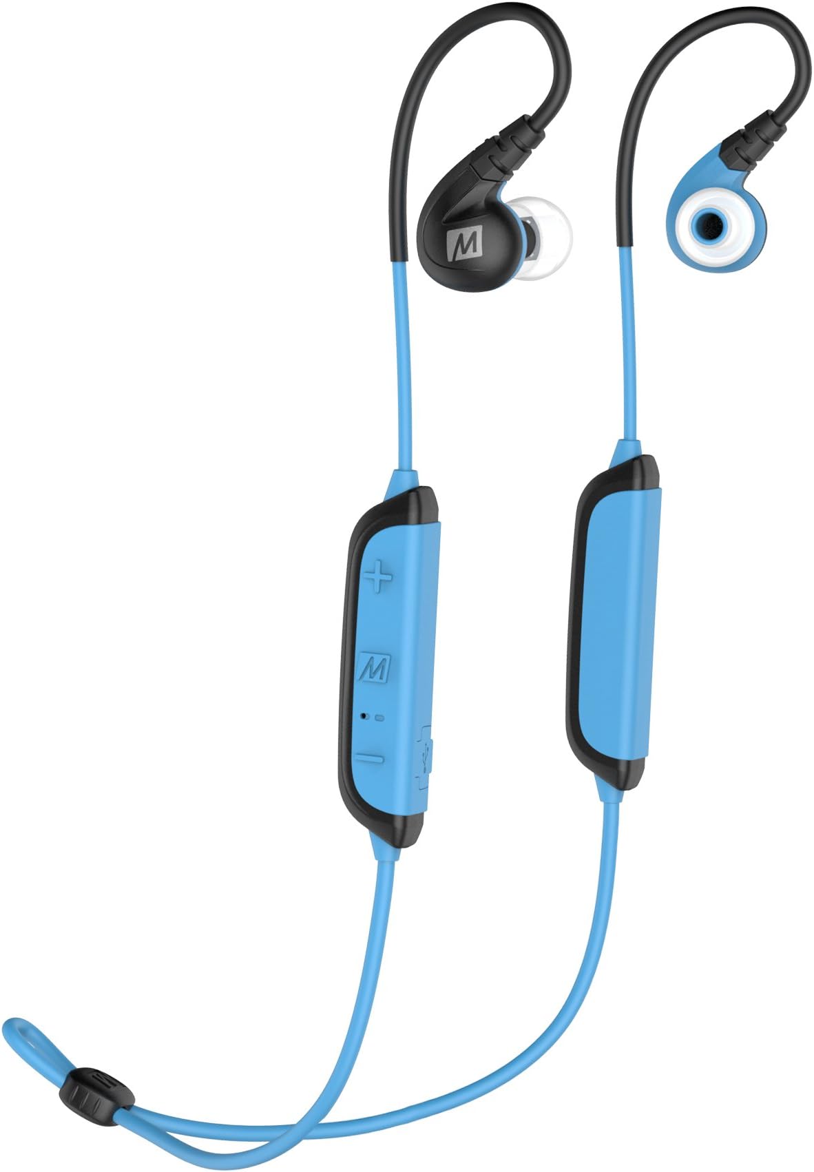 MEE audio - X8, Bluetooth Headphones, In-Ear, Sports Earphones with Mic, Sweatproof, 8hrs playback- Blue/ Black