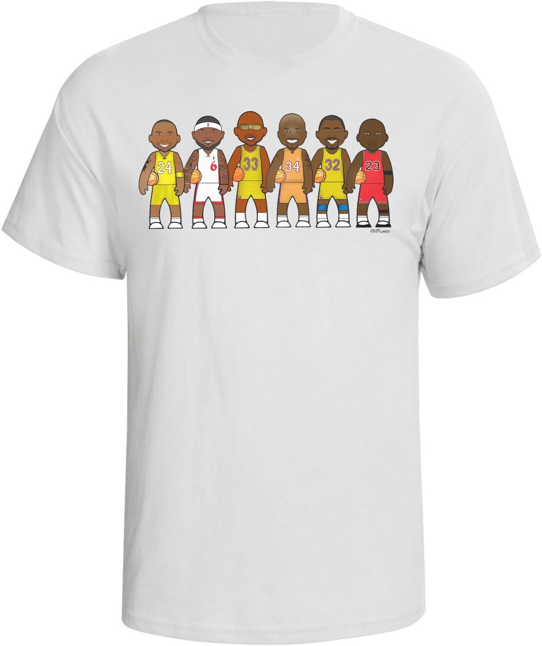 vipwees Basketball Legends Mens Caricature Sport T-Shirt