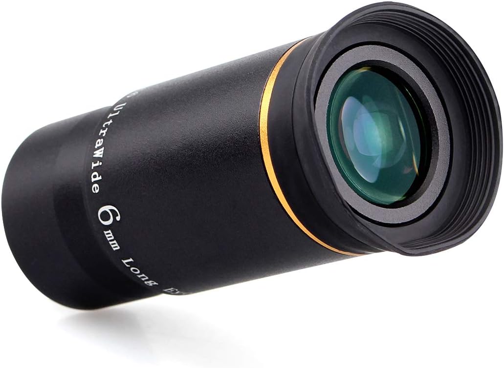 Svbony Telescope Eyepiece 1.25", 6mm 66° Wide Angle Telescope Eyepiece Lens