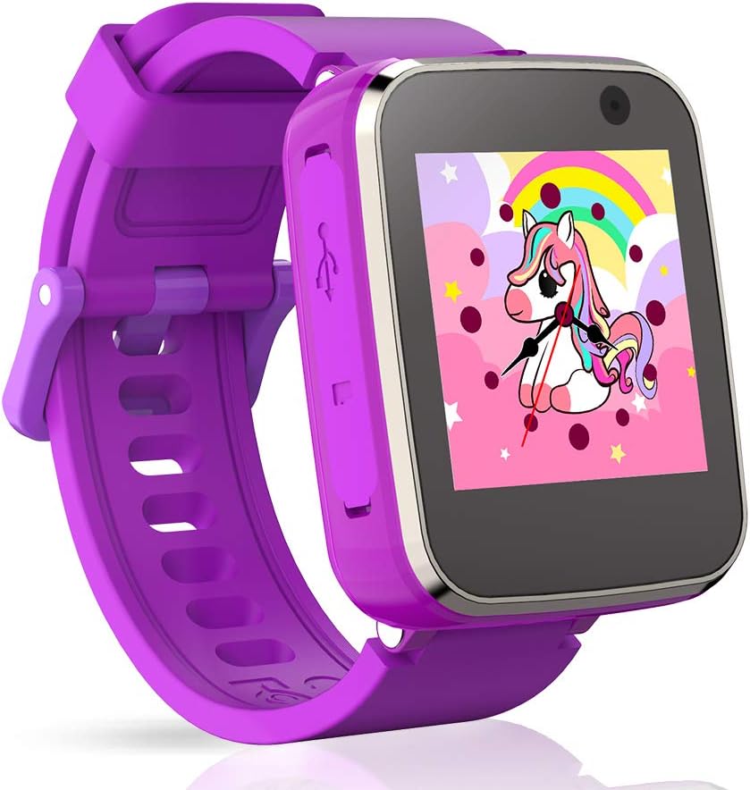 Pussan Smart Watch for Kids Girls Toddler Watch Toys for 3-8 Year Old Touchscreen USB Charging with Selfie Camera Music Player Alarm Flashlight Game Watch for Kids Christmas Birthday Gifts