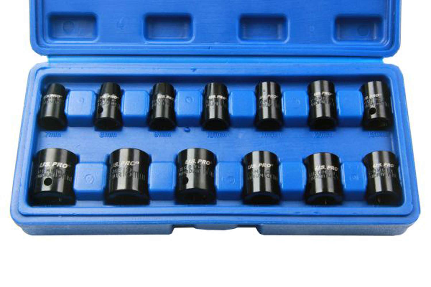 US PRO 14pc Metric 3/8''Dr Impact Socket Set 7-19mm B1365