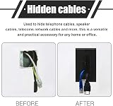 Misuyue Brush Wall Plate 2 Pack Black Cable Management Cover for Outlets view 5