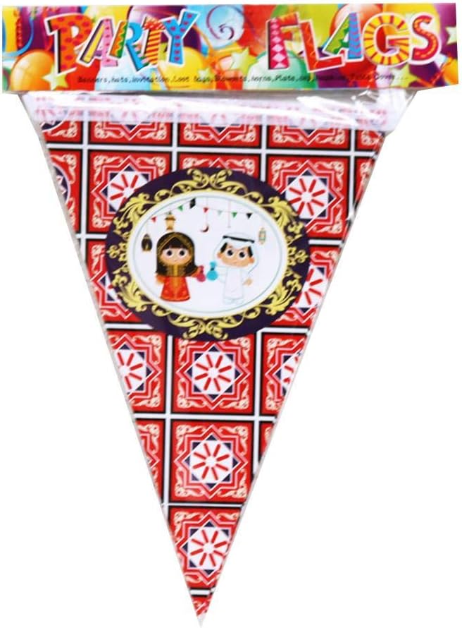 Supicity 2020 Ramadan - Eid Mubarak Letter Banner Decoration Banner Cutouts Eid Mubarak Moon Star Banner