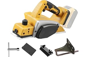 Cordless Handheld Planer for Dewalt 20v Battery, DEROLT 15000RPM Brushless Electric Hand Planer, 3-1/4-Inch Power Wood Planer for Woodworking, Carpenter Home DIY(Tool Only)