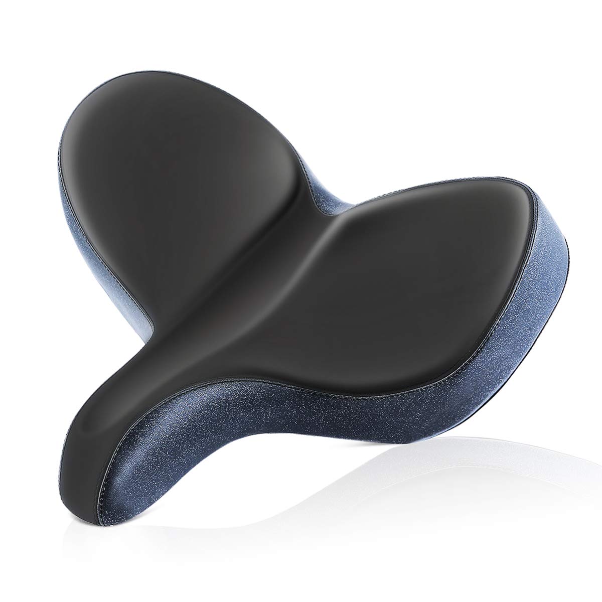 Photo 1 of ***MISSING SOME HARDWARE *** Oversized Comfort Bike Seat Comfortable Replacement Bike Saddle Memory Foam Soft Bike Saddle Waterproof Universal Fit Bicycle Seat for Women Men (d-Wide Plus+ Saddle)