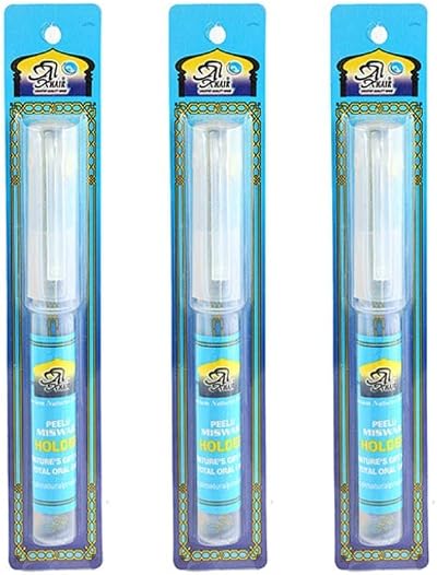 Al-Khair Miswak Natural Tooth Brush Stick with Holder - 3 Pack