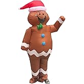 AOGOYO Inflatable Christmas Costume Blow up Xmas Costume Cosplay Party Halloween Christmas Suit Xmas Suit Jumpsuit