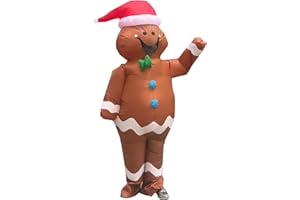 AOGOYO Inflatable Christmas Costume Blow up Xmas Costume Cosplay Party Halloween Christmas Suit Xmas Suit Jumpsuit