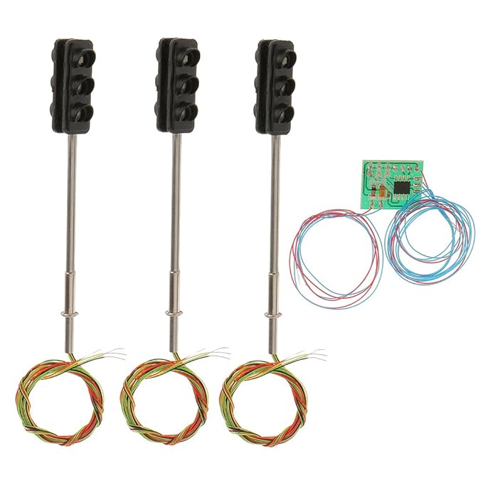 Amazon.com: SM SunniMix 3pcs TRAFFIC LIGHT HO OO Model ...