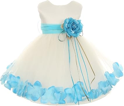 matching baby and toddler flower girl dresses