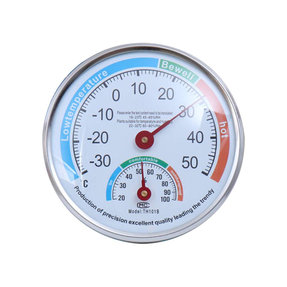 Analog Thermometer Hygrometer High Precision Pointer Hygrothermograph for Indoor Outdoor