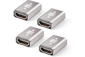 AIMHDUTY HDMI Coupler 8K, 4-Pack HDMI 2.1 Female to Female Adapter, HDMI Extender, Support 8K@60Hz, 4K@120Hz, Compatiable wit
