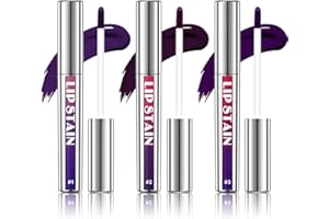 3Pcs Peel Off Lip Stain Liner Tattoo Set, Long Lasting Peel Off Matte Lip Gloss Nude Lipstick, Waterproof Smudge Proof High P