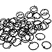 BCP Pack of 60 Plastic Snap Ring 55mm for Bathroom Shower Curtain/Outdoor Activities Black Color (C58A-15)