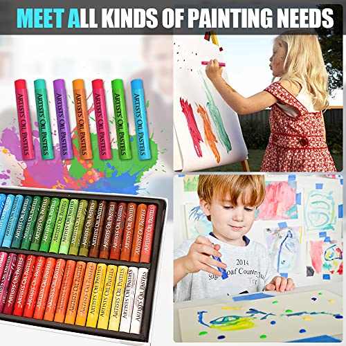 Oil Pastels, Oil Pastels 50 Color Oil Pastels For Kids Chalk Pastels Pastel Professional Painting Crayon Doodle Art For Artists, Kids, Students, Beginners Kids Art Supplies Oil Pastels