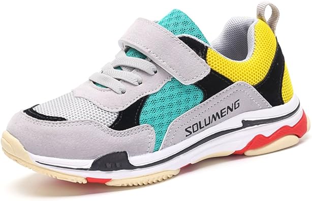 Amazon Agileスニーカー キッズシューズ 運動靴 子供靴 通学履き 軽量 男の子 女の子 21 5cm ライトグレー バスケットボール