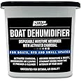Moisture Absorber and Boat Dehumidifier, Charcoal Odor Remover for Damp Smell and Humidity, Unscented and Fragrance-Free, 1 Pack, Ideal for Basement, Closet, Home, RV, or Boating, No Refill Needed
