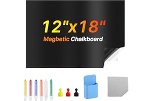 Magnetic Chalkboard Wallpaper Stick and Peel, 30 * 45 cm(12" x 18") Chalk Board Contact Paper with Adhesive on Wall for Schoo