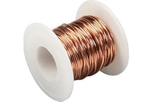 Fielect 18 AWG Magnet Wire 1mm/0.04" Dia Magnet Wire Enameled Copper Wire Winding Coil Wire 32.8Ft Length Temperature Rating 155℃ Widely Used for Transformers Inductors, Electric Appliance