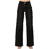 Astylish Women's High Waisted Wide Leg Straight Jeans