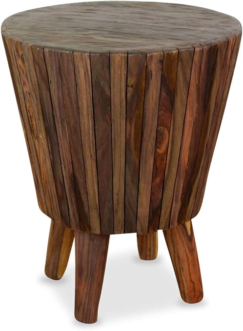 Livasia Sitzhocker Aus Holz Hocker Balkon Und Terrassenhocker Wintergarten Mobel Aus Java Indonesien Amazon De Kuche Haushalt