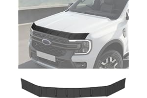 Qyebbk Hood Protector for 2024-2025 Ford Ranger Hood Deflector Guard Soft TPE Material Hood Shield Trim for Ranger Exterior Accessories