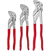 Lizixny Pliers Wrench 3-Piece Set, 7/10/12-Inch Wrenches, 2 IN 1 plier wrench, CR-V Steel Adjustable Wrench, Smooth Jaw Plier