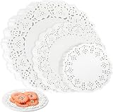 Jeffdad 150 Pcs Assorted Doilies 4.5/6.5/8.5 White Lace Paper Pads view 1