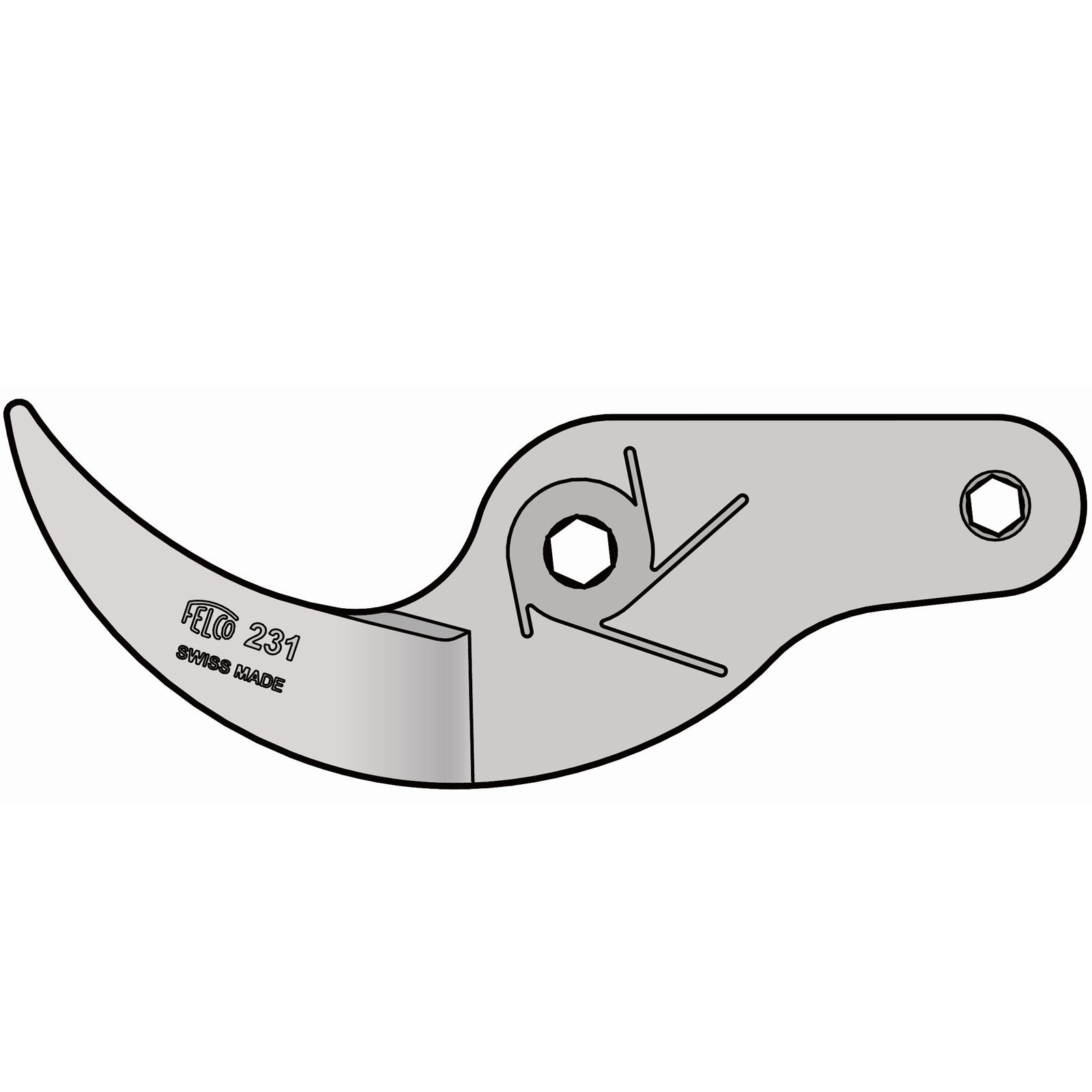 FELCO Spares Replacement Anvil Blade 231 Lopper - 231/4 Made in Switzerland