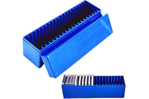 Ettonsun Plastic Coin Storage Box Case for 20 Slab Coin Holders Fit for PCGS NGC PCCB PMGab Coin Holders (Blue)
