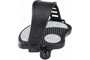 YBEKI Pro-Grade Exercise Bike Pedals with Adjustable Straps - 9/16" & 1/2" Spindle for Indoor Peloton/Schwinn/Spin Bikes | Heavy-Duty PP Plastic & PVC Straps + 500lb Capacity