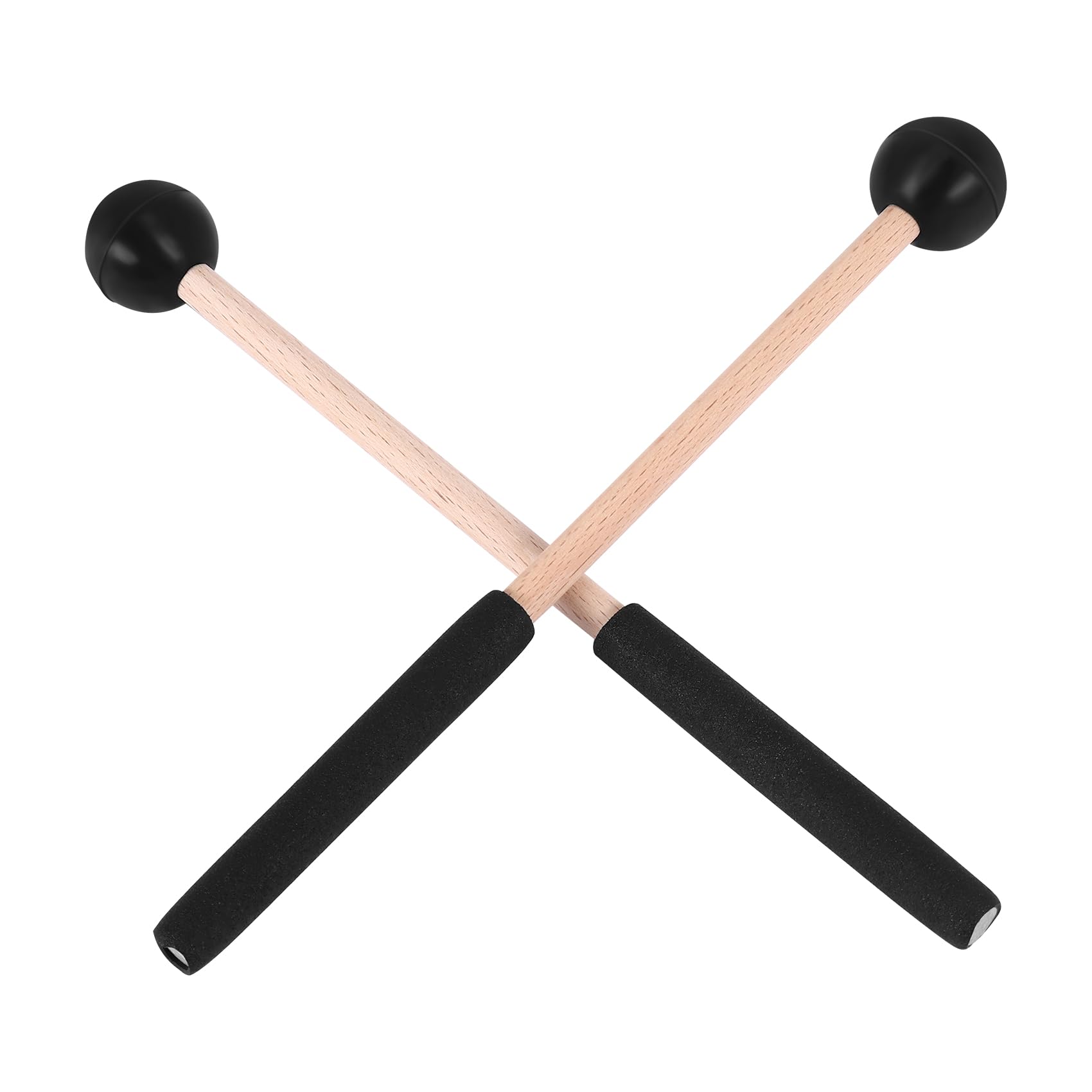 Littlecatch 1 Pair Tongue Drum Mallets Soft Rubber Drum Mallets Sticks for Drums Tongue Drums and Keyboard Percussion