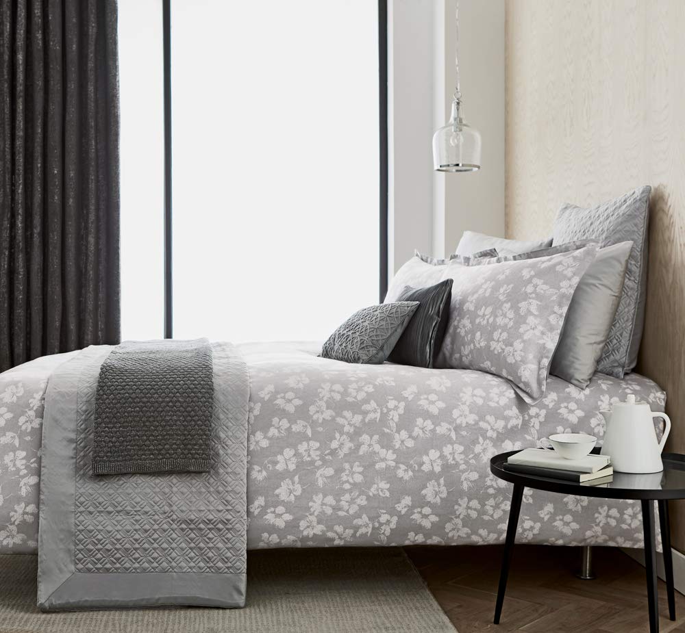 Peacock Blue Hotel Siena Cover Set Silver, Double