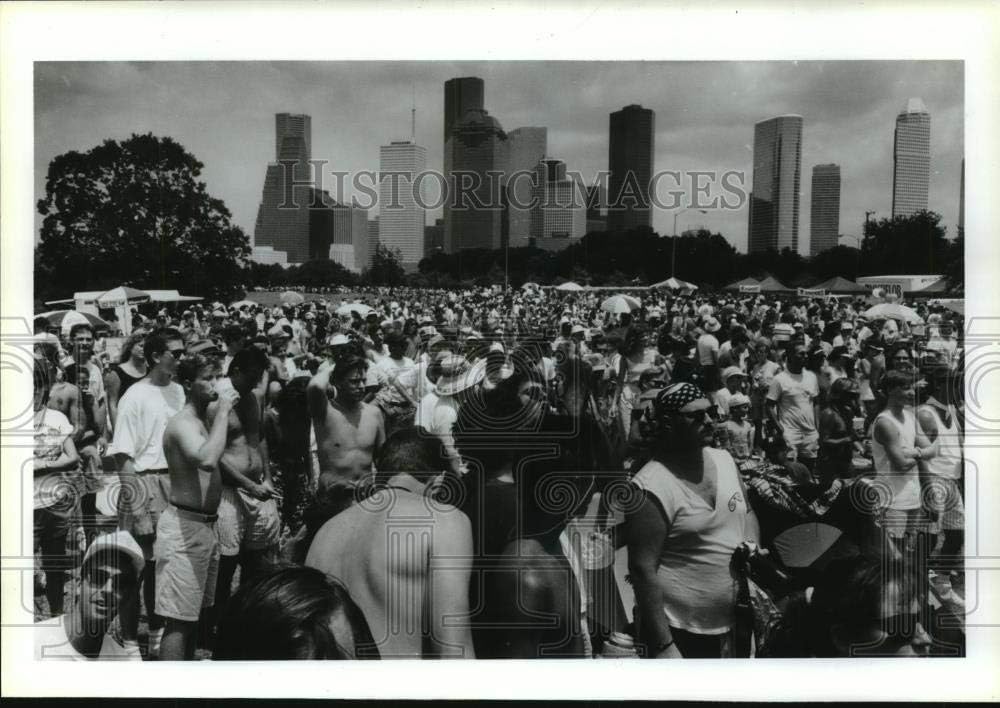 Amazon.com: Vintage Photos 1990 Crowd Enjoys Houston Freedom Festival