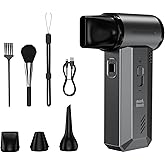 Minthouz Compressed Air Duster-180000RPM Electric Air Duster, Adjustable Wind Speed, Rechargeable Mini Air Blower for Computer, Keyboard, Outdoor, Car Cleaning, Reusable Replaces Compressed Air Can