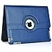 ipad 2/3/4 Case,Uvital 360 Degree Rotating PU Leather Case with Screen Protector Cover,Multi-angle Stand Folio Cover with Smart Wake Up Sleep for iPad 2 3 4(Navy Blue)