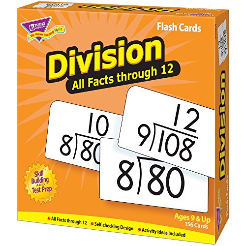 Trend Enterprises Division 0-12 All Facts Skill Drill Flash Cards