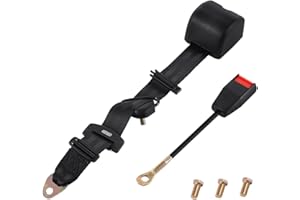 3 Point Seat Belt Replacement,Retractable Seat Safety Belt 3 Point Universal Seat Safety Belt for Go Kart UTV Buggie Club Veh