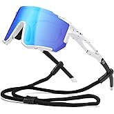 Suertree Polarized Cycling Sunglasses for Men Women UV Protection with Myopia Clip Baseball Biking Running MTB Sun Glasses