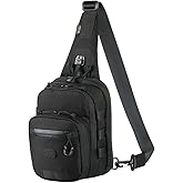 M-Tac Elite Cross Bag Slim - Tactical Crossbody Sling Backpack for Man with CCW Concealed Carry