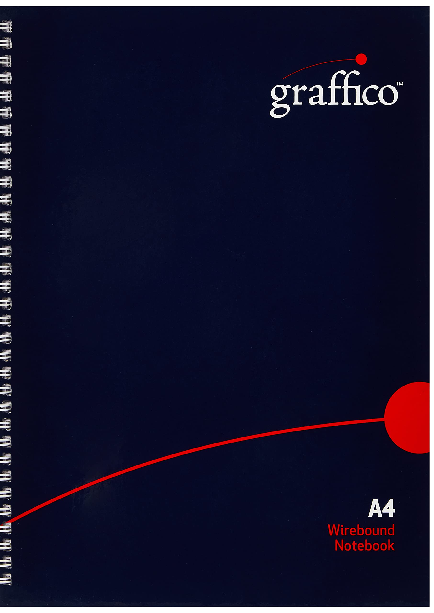 GRAFFICO A4 Twin Wire Hard Cover Notebook of 160 Pages (Pack of 1)