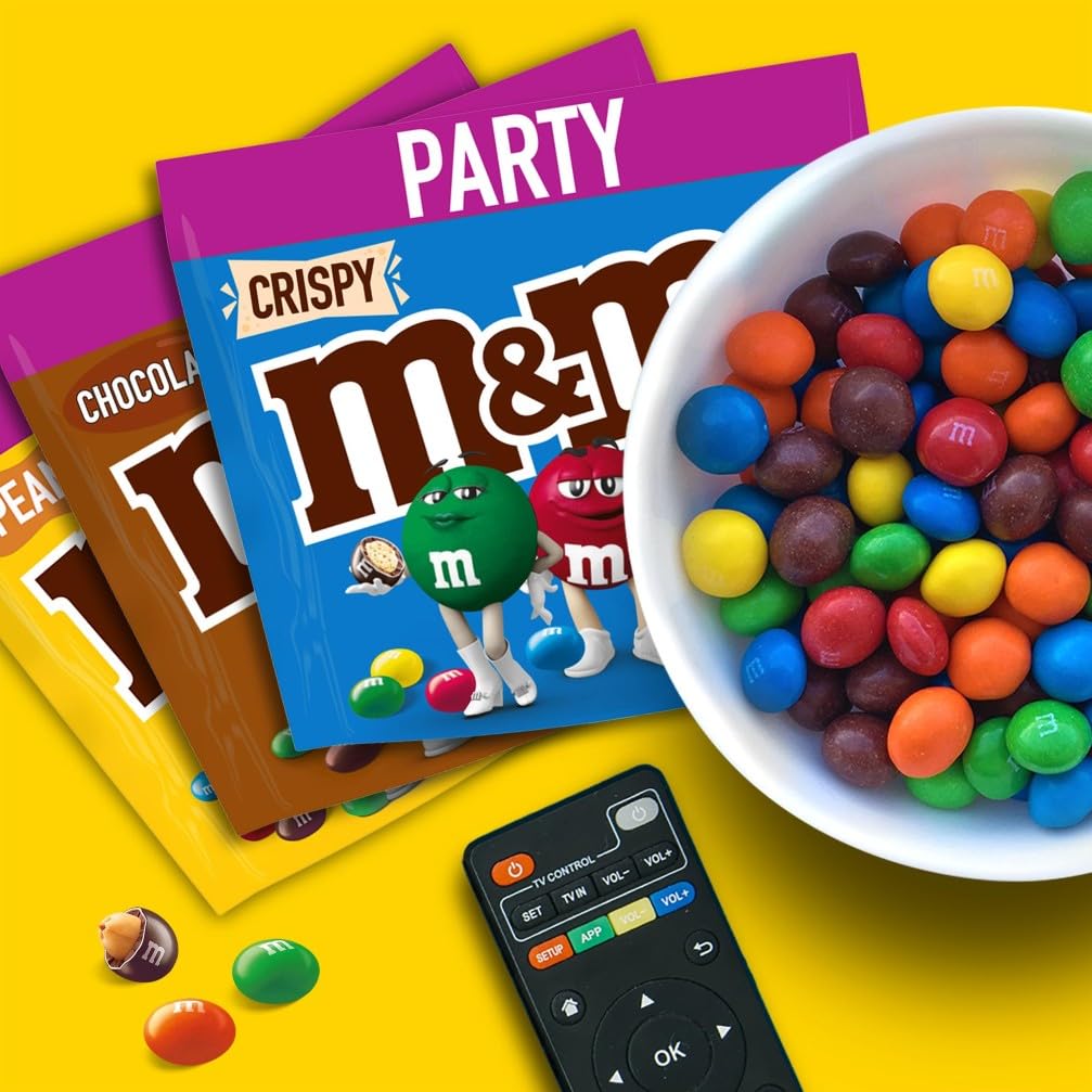 M&M’s Chocolate Großpackung Schokolade, Knackige Schokolinsen mit bunter Zuckerhülle als Süßigkeiten, Party-Mix, 1 x 800 g 5