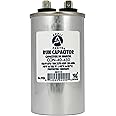 Appli Parts Run Capacitor for ac 40 Mfd uF (microfarads) 370 VAC or 450 VAC CBB65 Round Universal fit for hvac and other applications 4 in High 2 in Wide CON-40-450