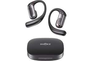 SHOKZ OpenFit Pro Open-Ear True Wireless Earbuds with Open-Ear Noise Reduction, Optimised for Dolby Atmos, Deep Bass, 50H Pla