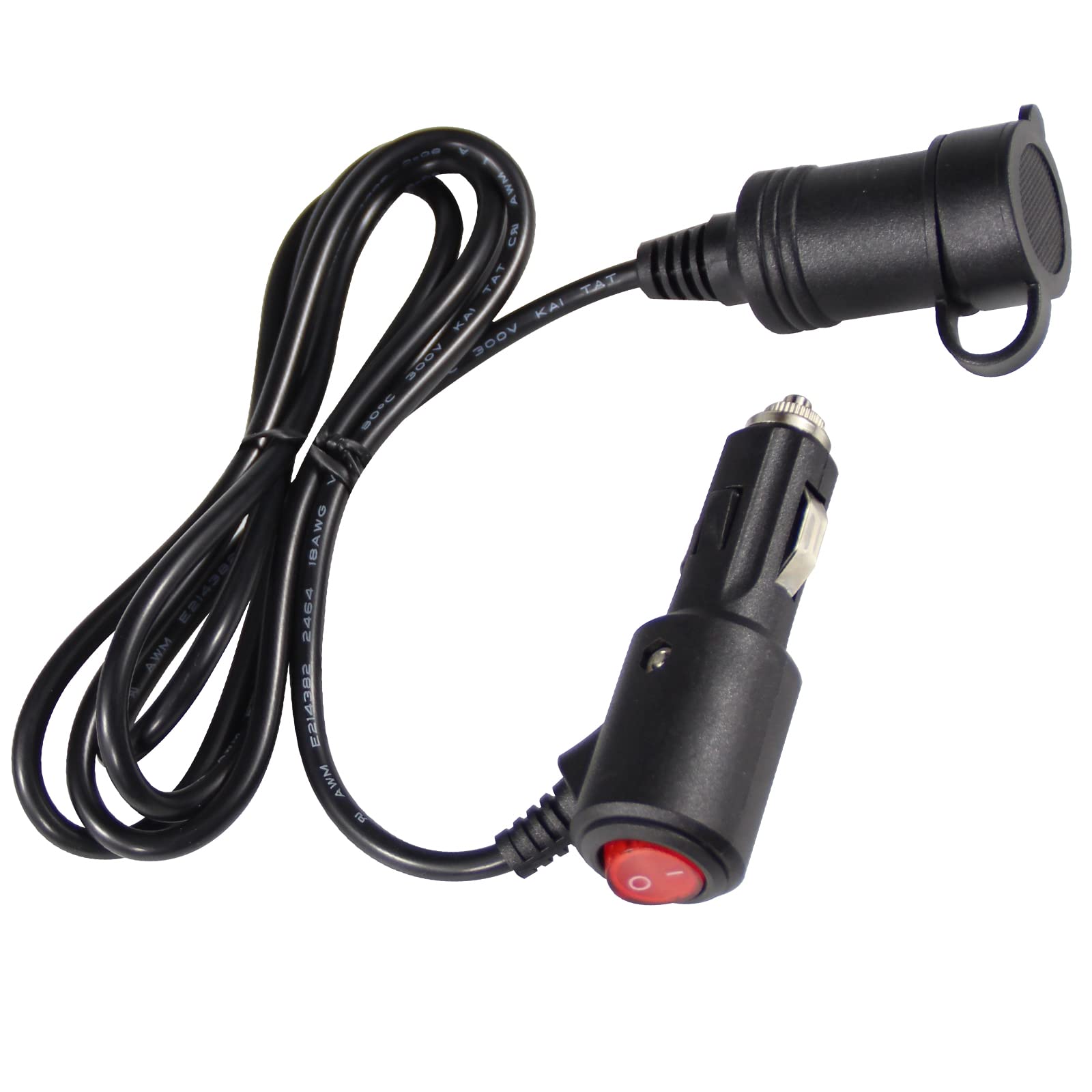cigarette lighter on off switch 5FT Cigarette Lighter Extension Cord with On Off Switch - Car