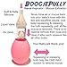 BoogiePully Baby Nasal Aspirator. Cleanable & Reusable. Anti-Back Flow Valve System Never Blows Mucus Back Into Your Baby's Nose with Continuous Squeezing. (Pink)