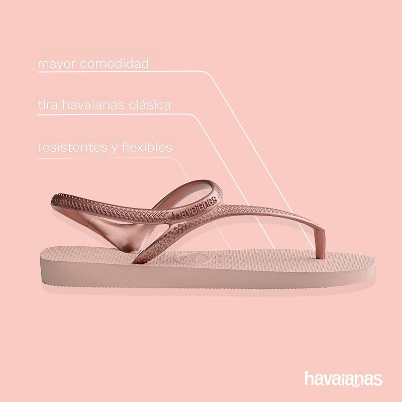 Havaianas flash urban, sandálias femininas, ballet rose/golden blush, 39/40